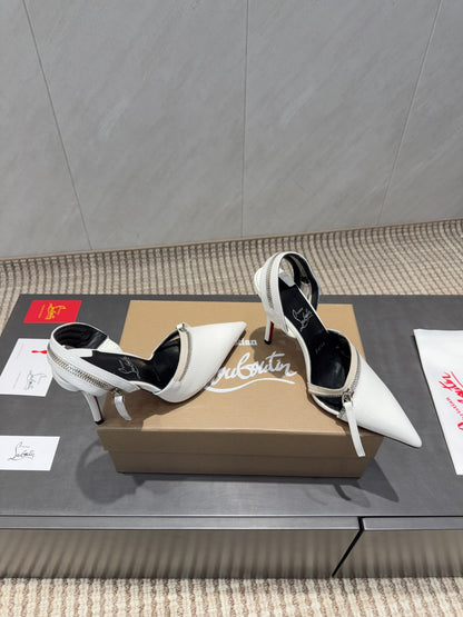 CL 26SS Slingback 100 White Patent Leather 613788