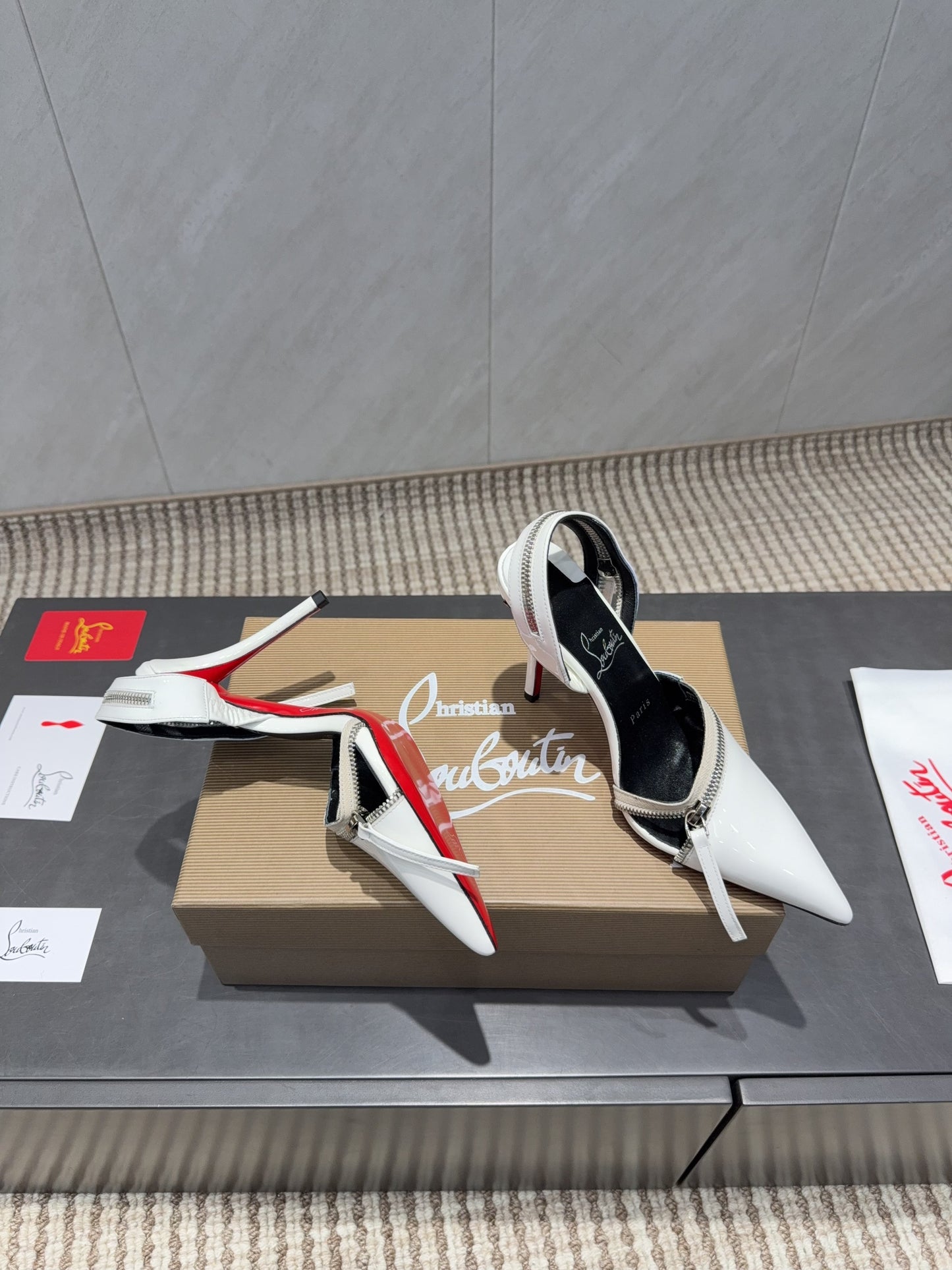 CL 26SS Slingback 100 White Patent Leather 613788