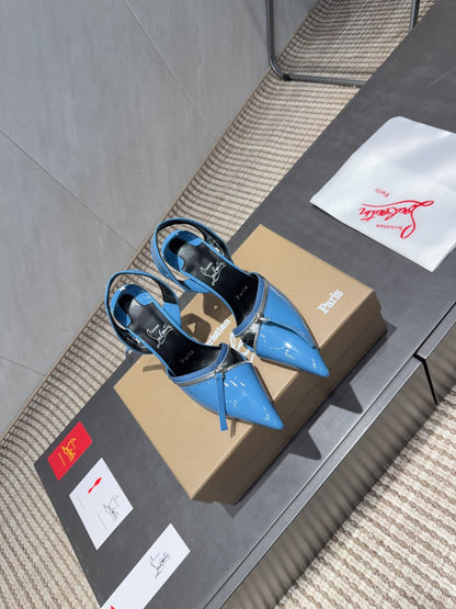 CL 26SS Slingback 100 Blue Patent Leather 613791