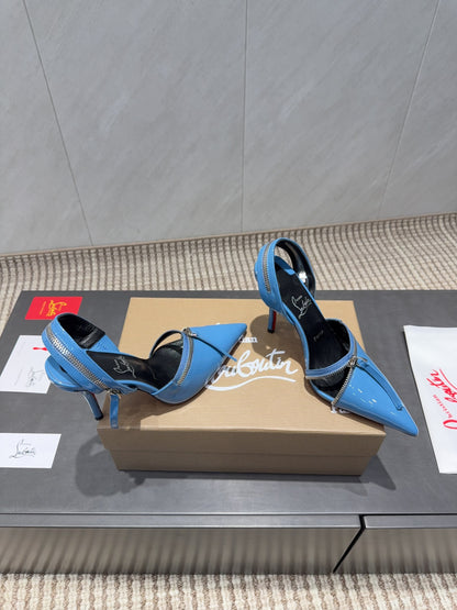 CL 26SS Slingback 100 Blue Patent Leather 613791