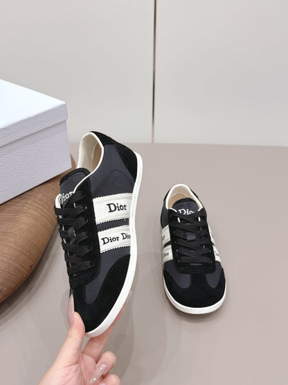 CD 26A Casual Sneakers Black Lycra Fabric Suede 739336