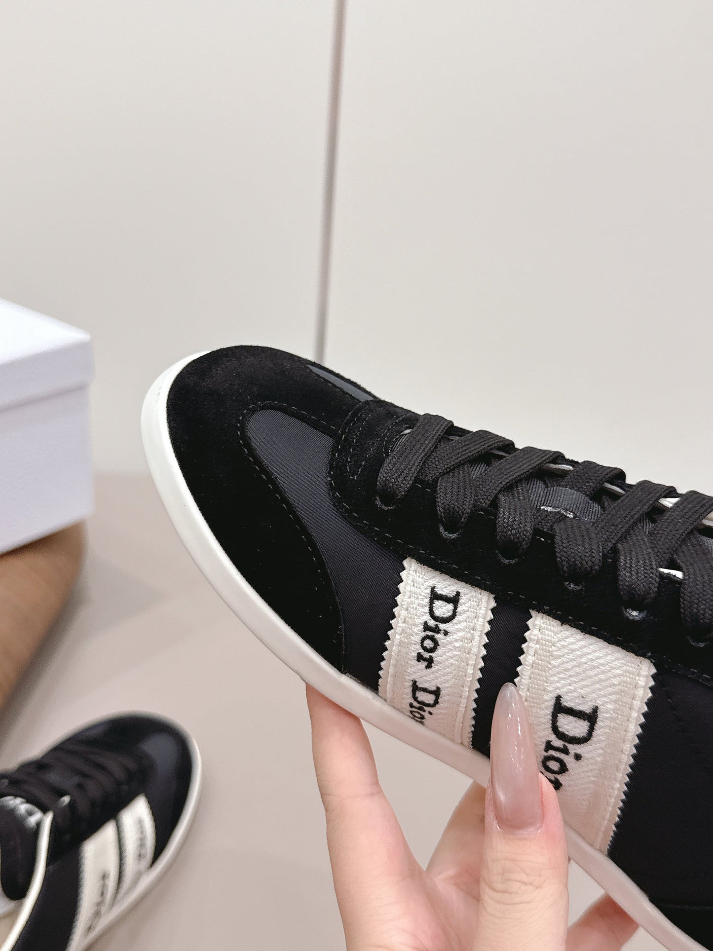 CD 26A Casual Sneakers Black Lycra Fabric Suede 739336