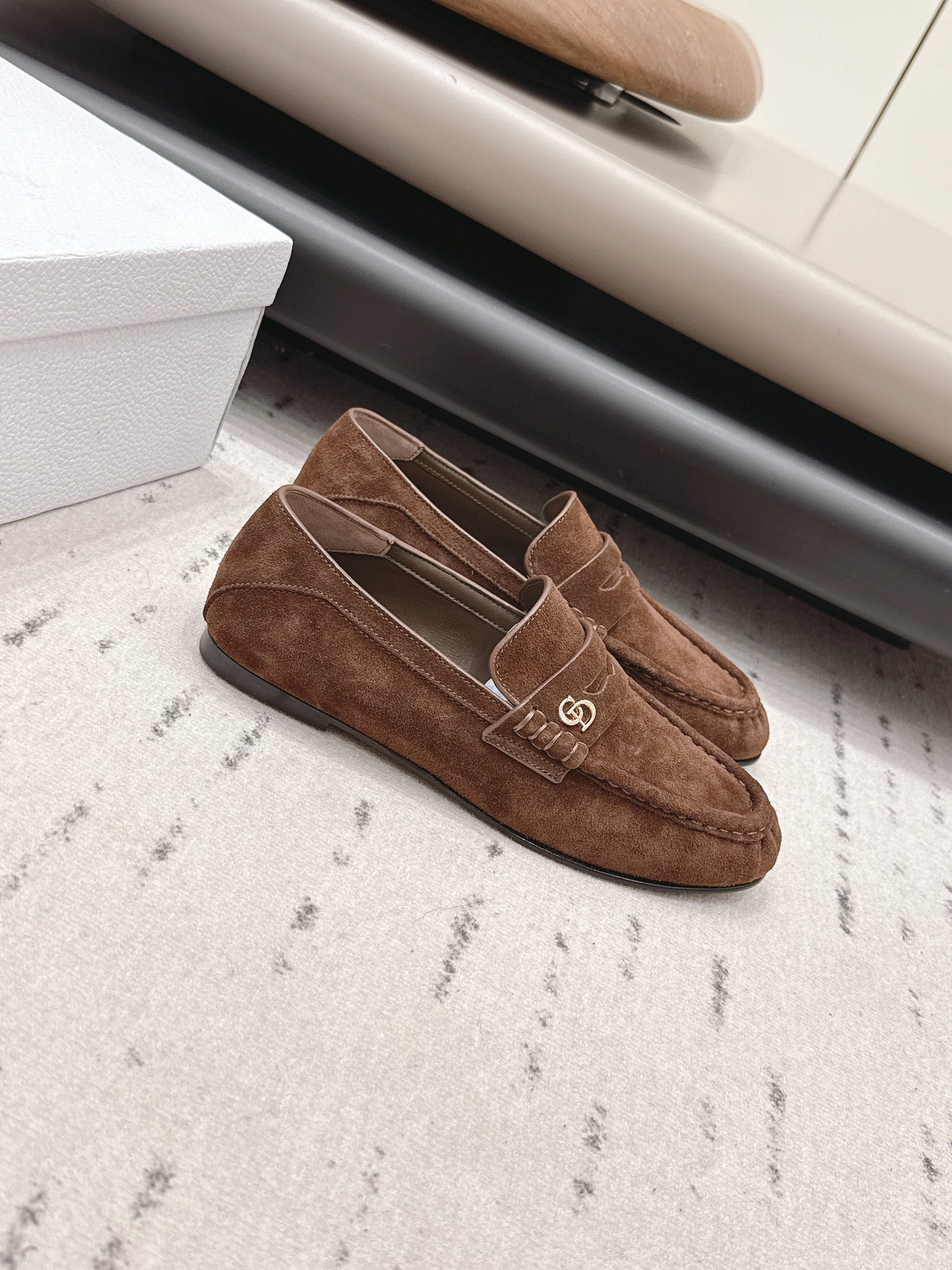 CD 26A Loafers Black Suede Leather