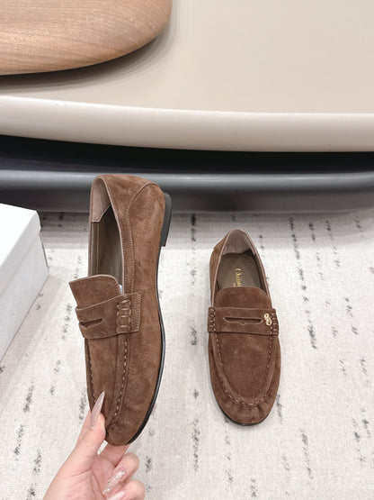 CD 26A Loafers Black Suede Leather