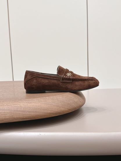 CD 26A Loafers Black Suede Leather