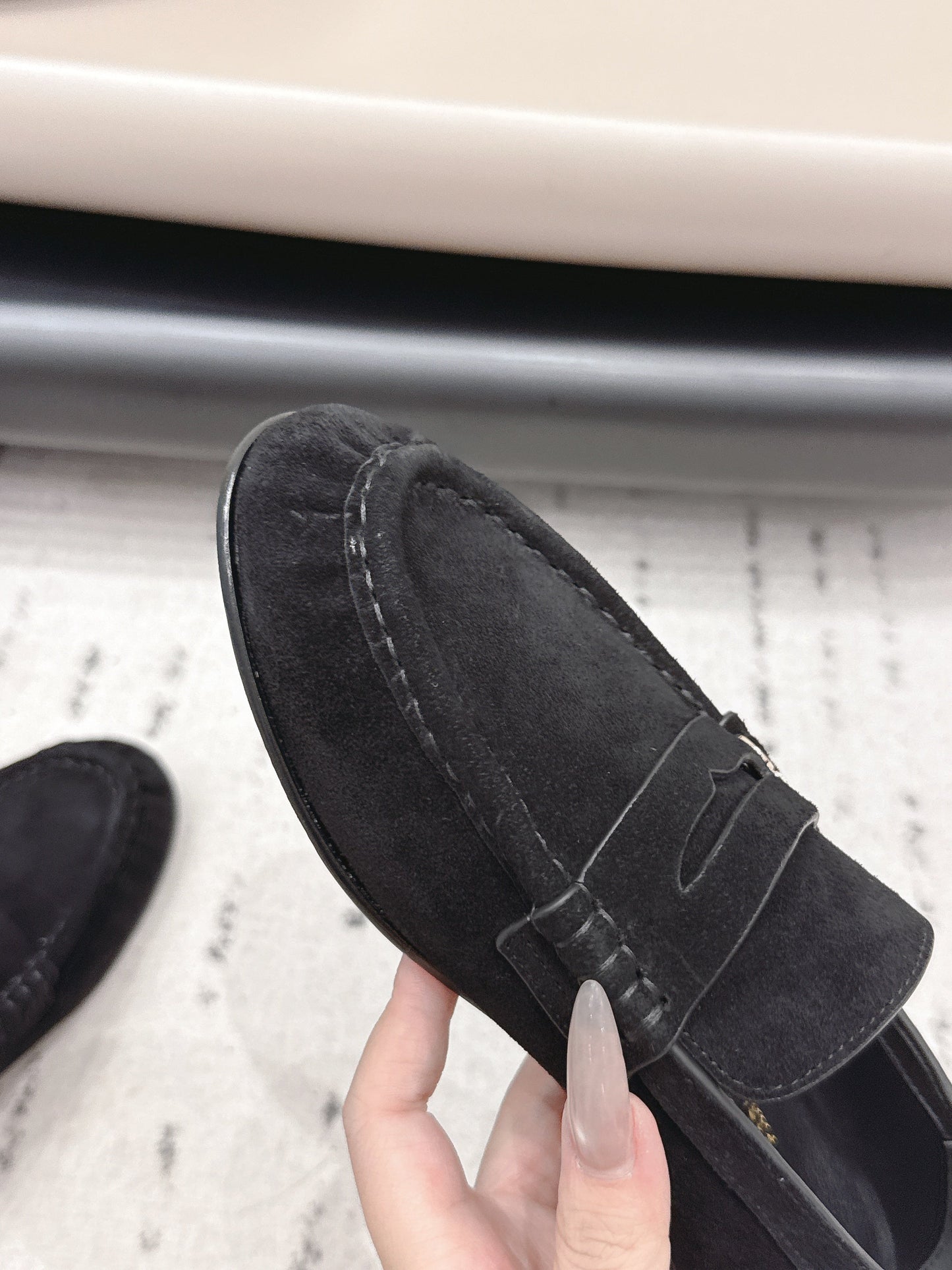 CD 26A Loafers Black Suede Leather