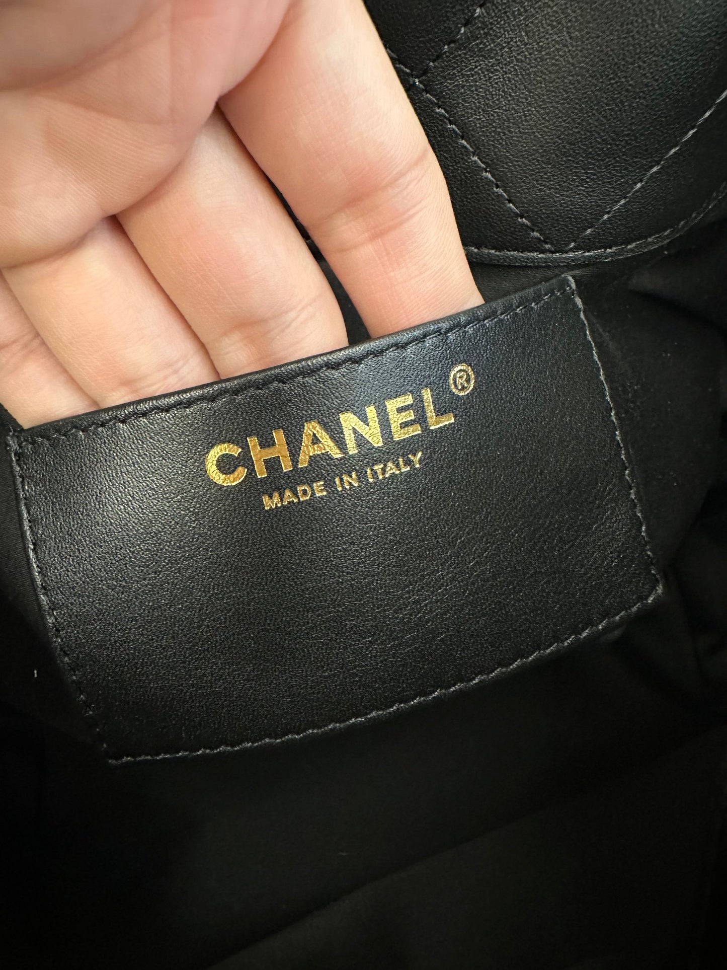 Chanel 2026 Large Hobo Bag 32cm Black Calfskin