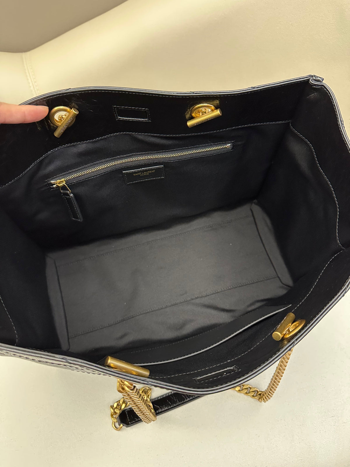 Niki Shopping Bag 33cm Black Vintage Calfskin GHW