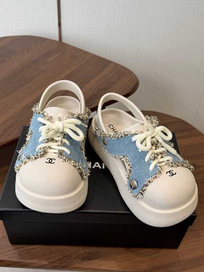 Chanel 2026 Platform Sandals Original Rubber Tweed 833954