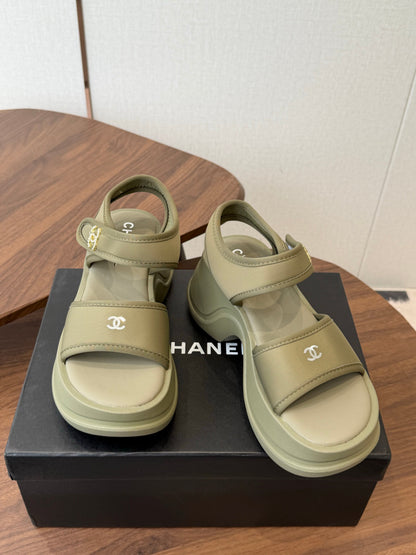 Chanel 2026 Platform Sandals Lambskin 833986
