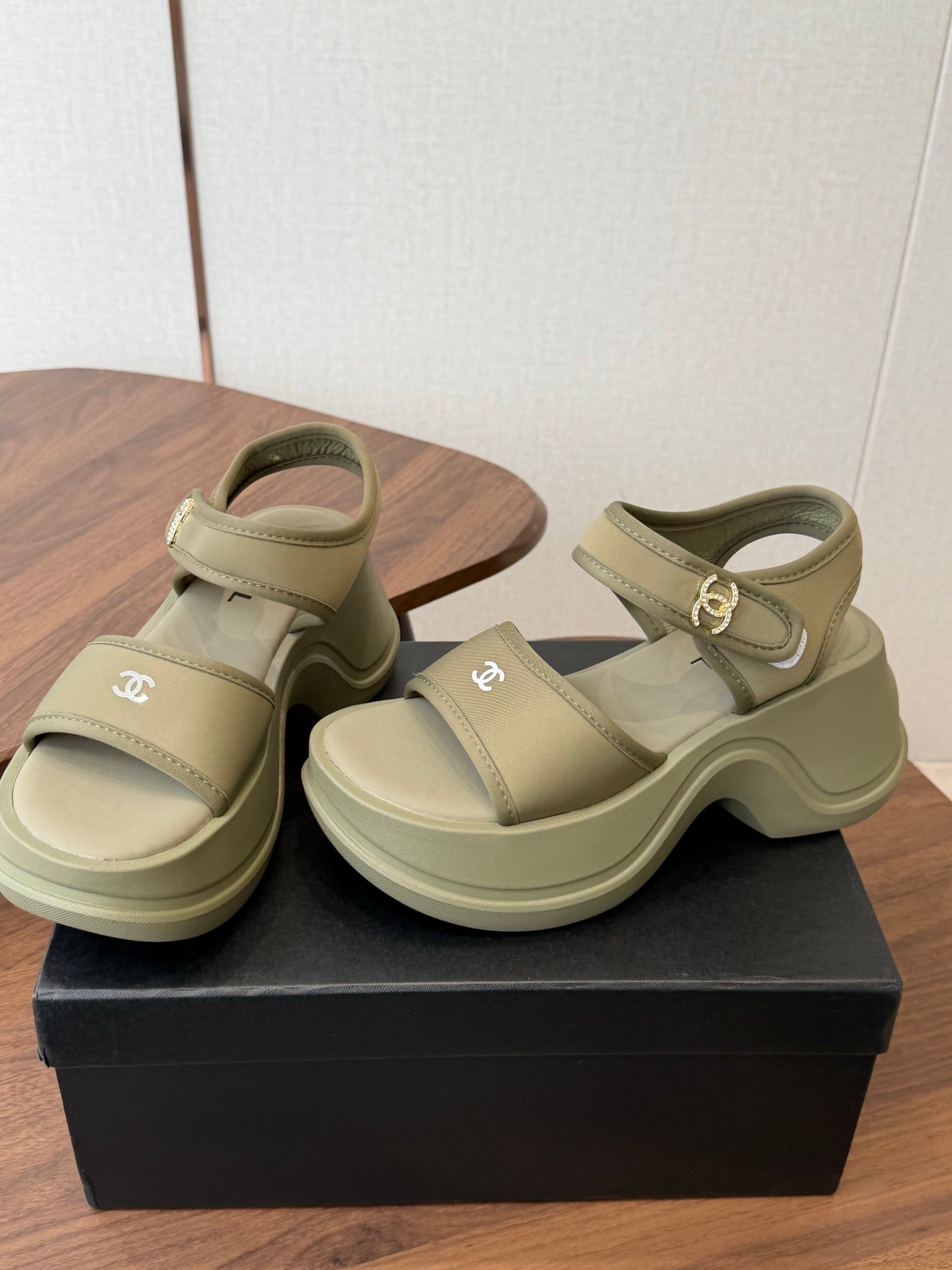 Chanel 2026 Platform Sandals Lambskin 833986