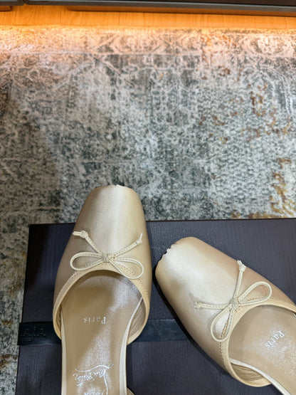 Christian Louboutin 2026 Ballet Flat 20mm Silk Leather 827594
