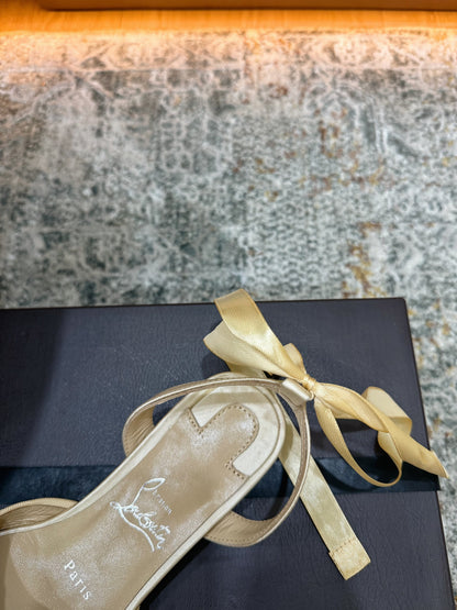 Christian Louboutin 2026 Ballet Flat 20mm Silk Leather 827594