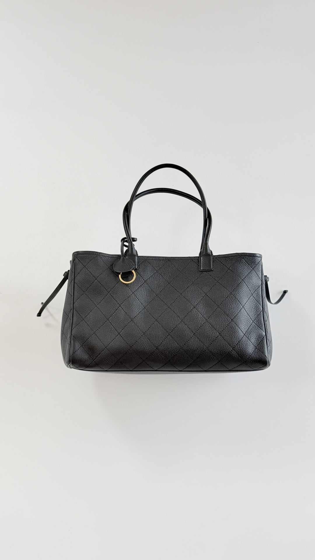 Chanel 2026 Shopping Bag 38cm Black Calfskin
