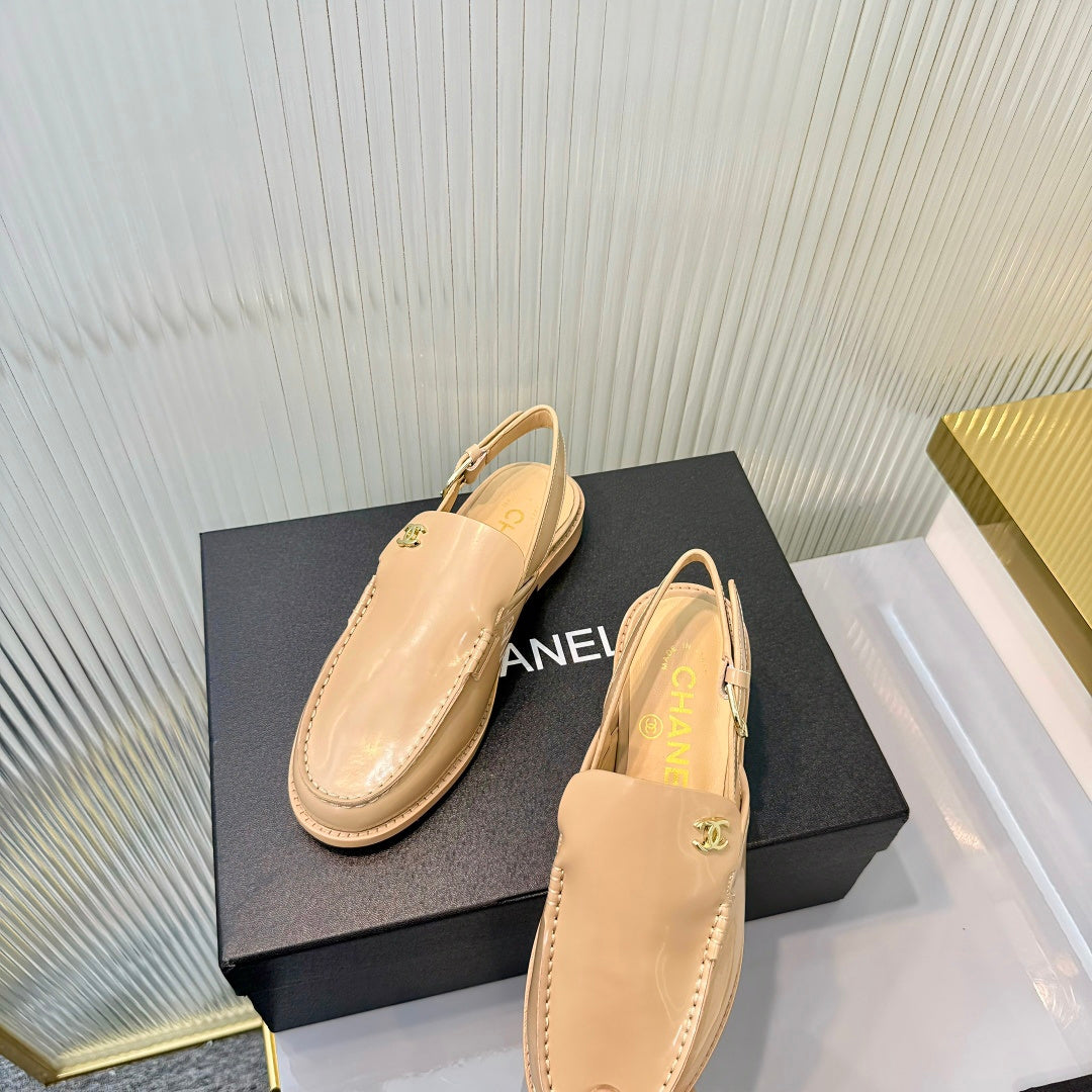 Chanel 2026  Slingback Loafers 35mm Shiny Calfskin 780968