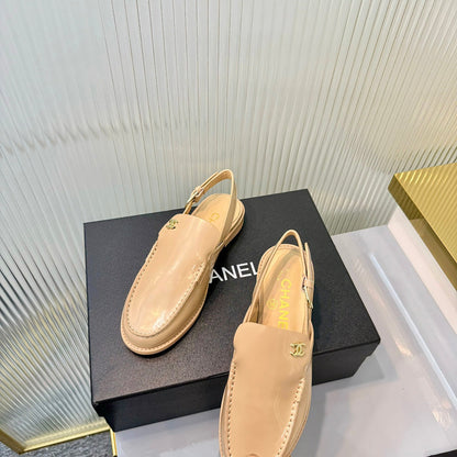 Chanel 2026  Slingback Loafers 35mm Shiny Calfskin 780968