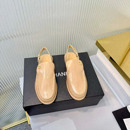 Chanel 2026  Slingback Loafers 35mm Shiny Calfskin 780968