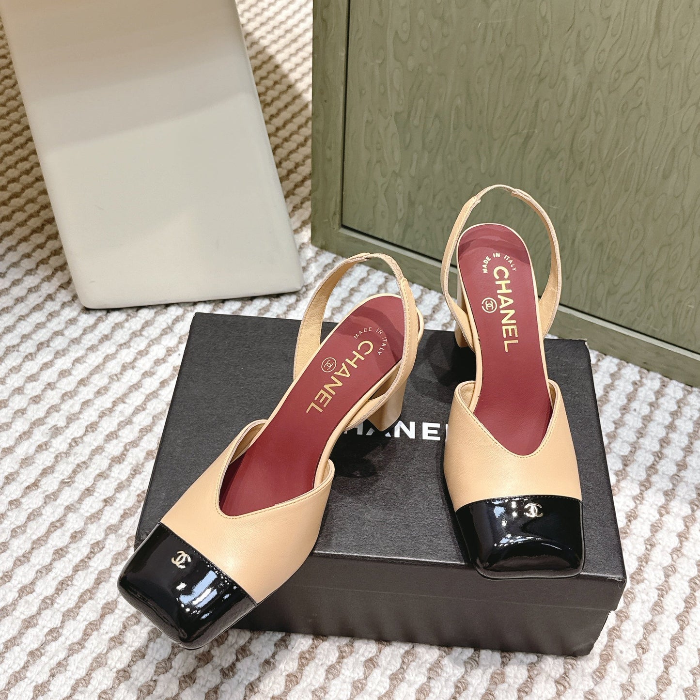 CC 26s Mary Jane Sandals 90mm Patent Leather Sheepskin