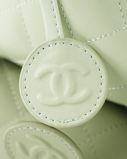 Chanel 26 Drawstring Bag  Light Green Lambskin