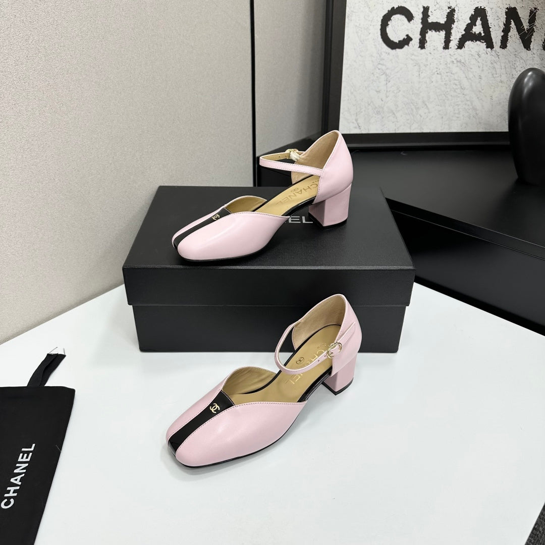 CC 2026 Mary Jane Sandals 65 Light Pink Cowhide 668121