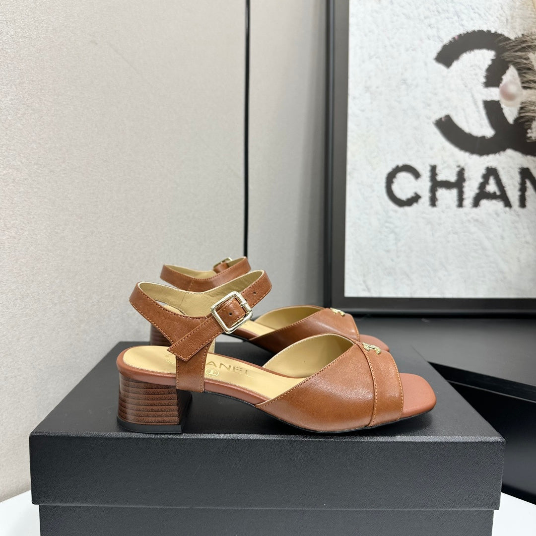 CC 2026 Mary Jane Sandals 45 Brown Cowhide 668112