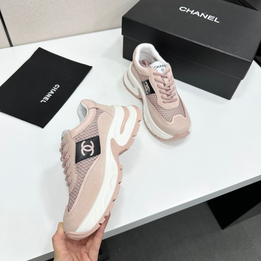 Chanel 2026 Chunky Sneaker 5mm Mesh Suede Calfskin 894908