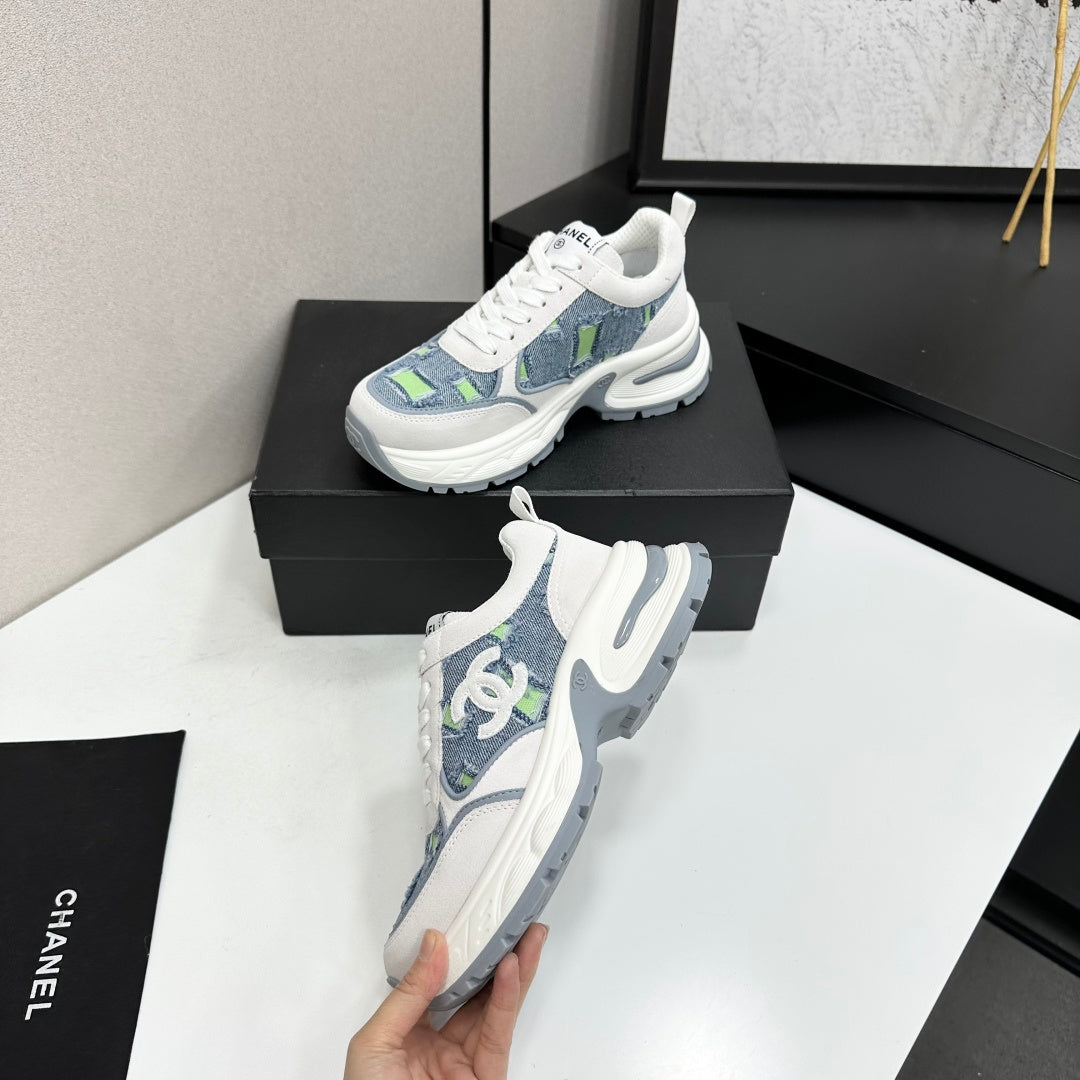 Chanel 2026 Casual Sneakers 50mm Demin Suede 894875