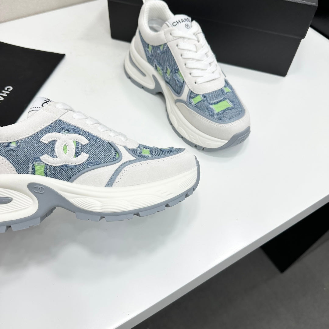 Chanel 2026 Casual Sneakers 50mm Demin Suede 894875