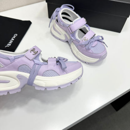 Chanel 2026 Premium Casual Sneakers 55mm Mesh Calfskin 894895