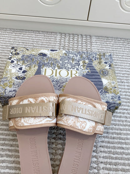 CD 26s Flat Slippers Canvas Rubber 648132