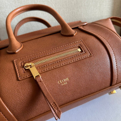 Celine 2026 Luggage Brown Shiny Lambskin 276250