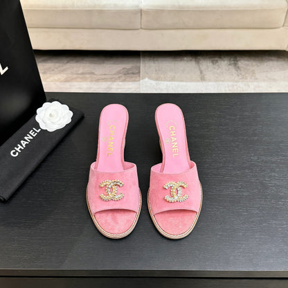 CC 2026 Wedge Sandals 65 Suede