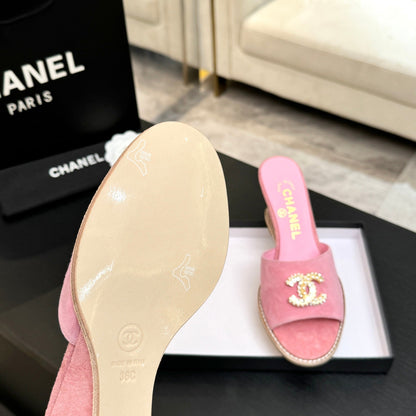 CC 2026 Wedge Sandals 65 Suede