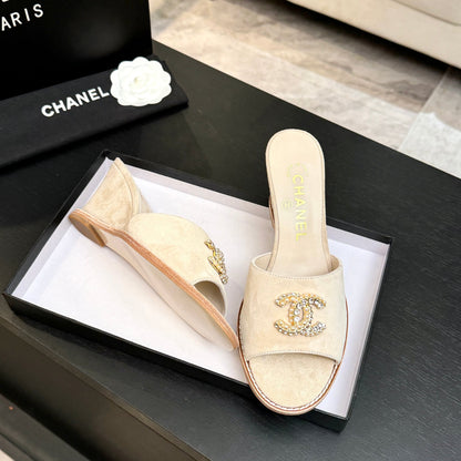 CC 2026 Wedge Sandals 65 Suede