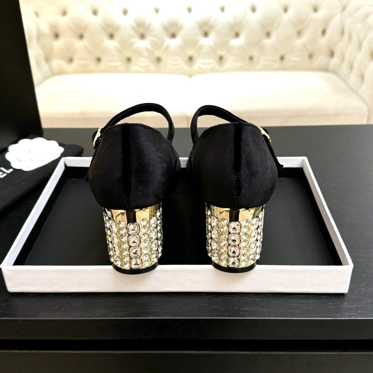 CC 2026 Mary Jane 65 Black Velvet Leather 700642
