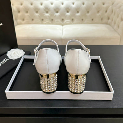 CC 2026 Mary Jane 65 White Black Patent Leather 700643