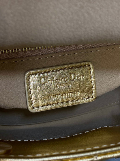 Dior 2026 Mini Lady Dior Bag Gold Lambskin 270893