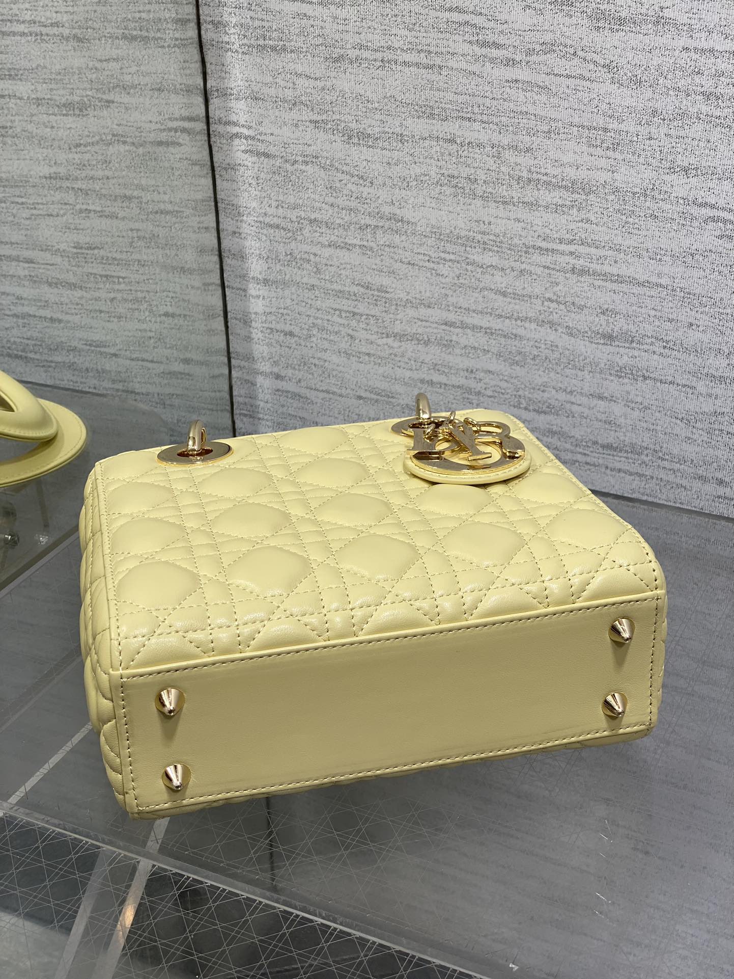 Dior 2026 Mini Lady Dior Bag Yellow Lambskin 270903