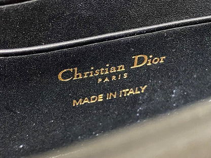 Dior 2026 Top Handle Embroidered Bag 21cm Calfskin 352086