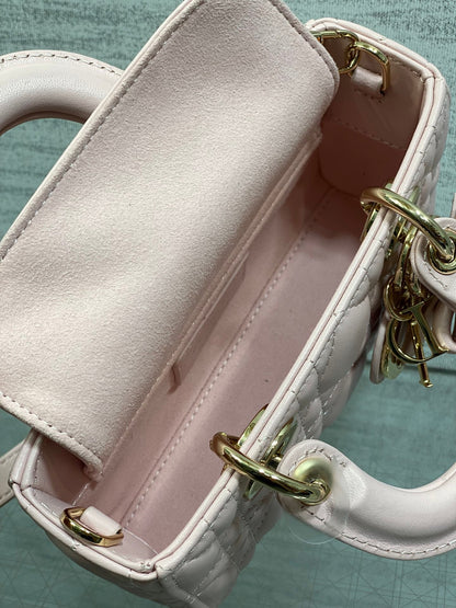 Dior 2026 Bow D-Joy Micro Bag Pink Lambskin