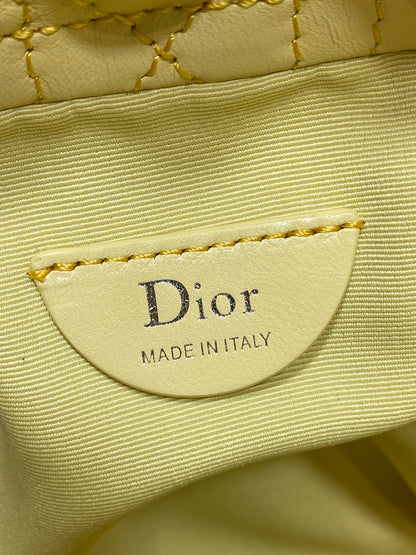 Dior 2026 Adiorable Bucket Bag 22cm Yellow Lambskin With Cannage Pattern
