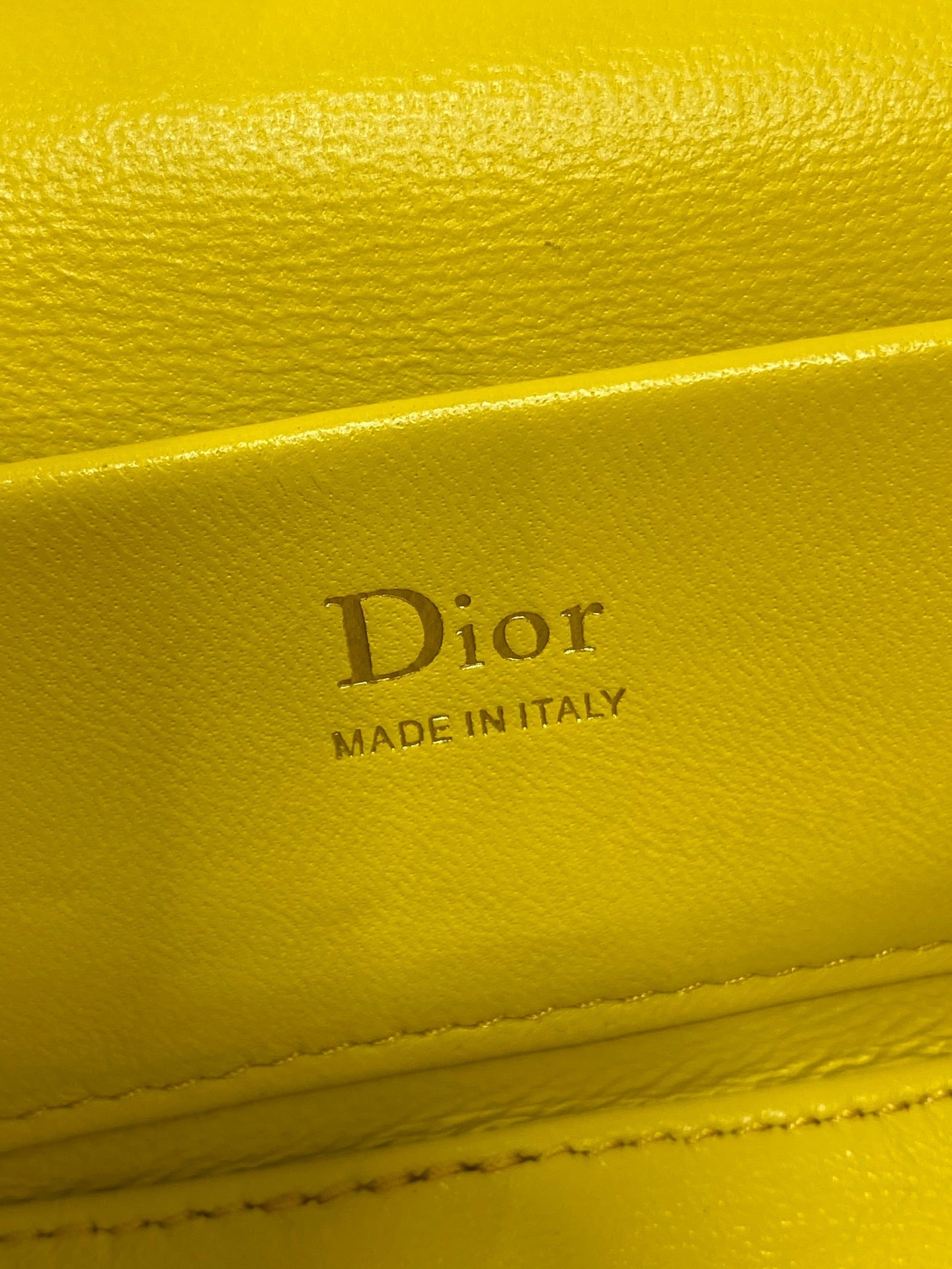 Dior 2026 Vanity Bag 17.5cm Yellow Cannage Lambskin 286426