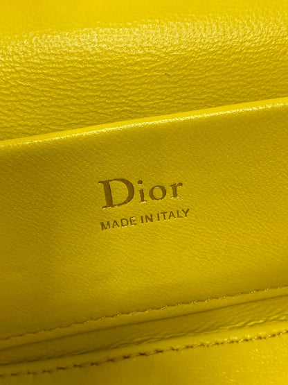 Dior 2026 Vanity Bag 17.5cm Yellow Cannage Lambskin 286426