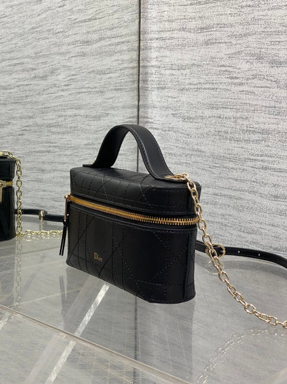 Dior 2026 Trianon Soft Vanity Bag 19cm Multicolor Lambskin 355388