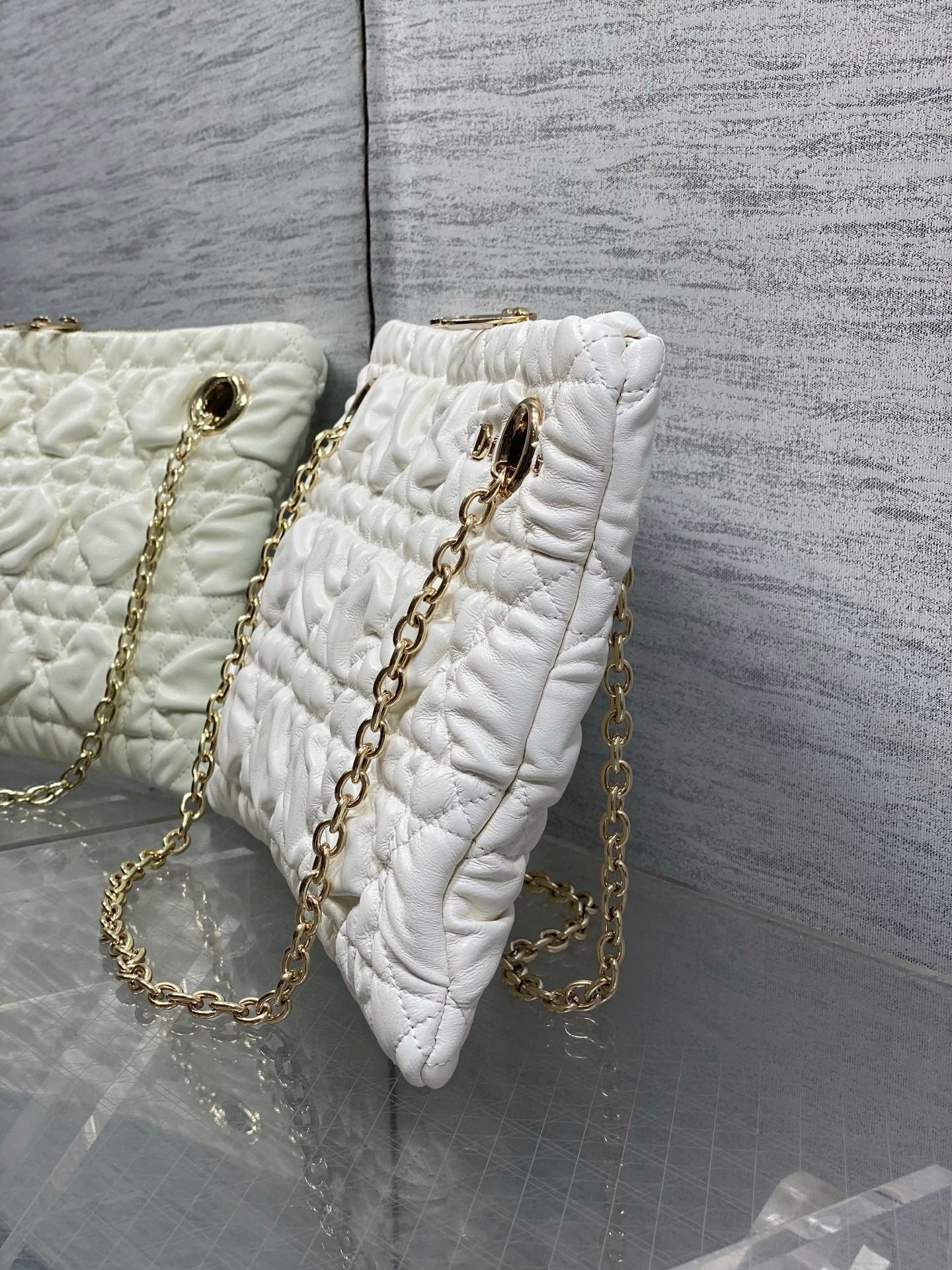 Dior 2026 Crunchy Bag 33cm Cannage Leather 378818