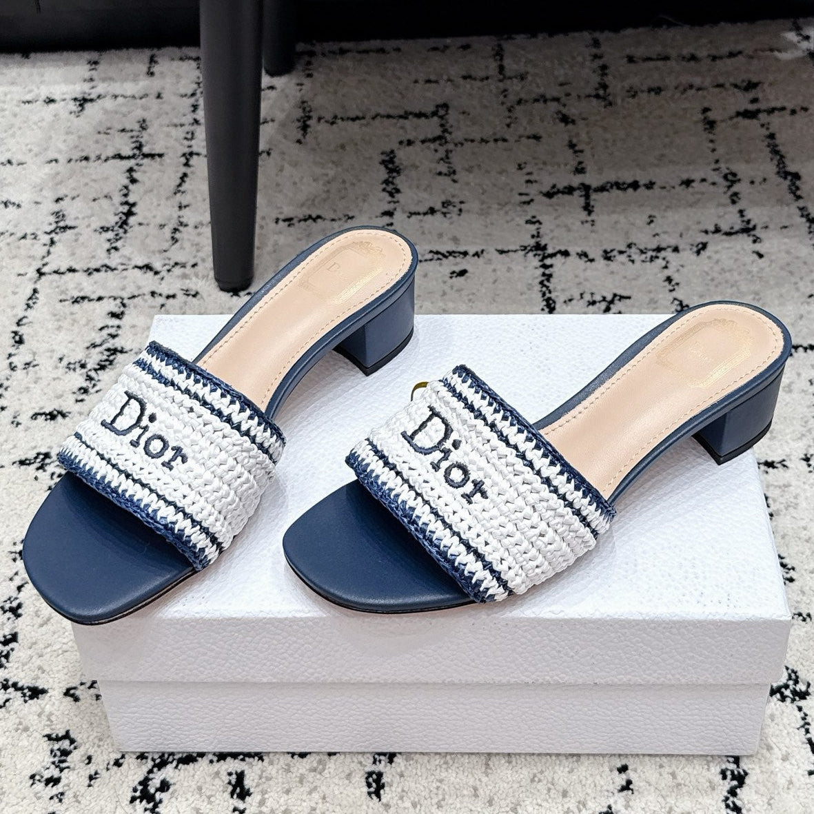 Dior 2026 Sandal 45mm Raffia Woven 847005