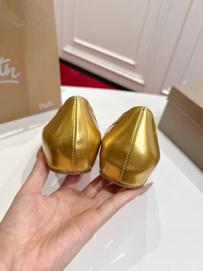 Christian Louboutin 2026 Miss Z Degrastrass Ombré Flats Effect PVC Lambskin 780431