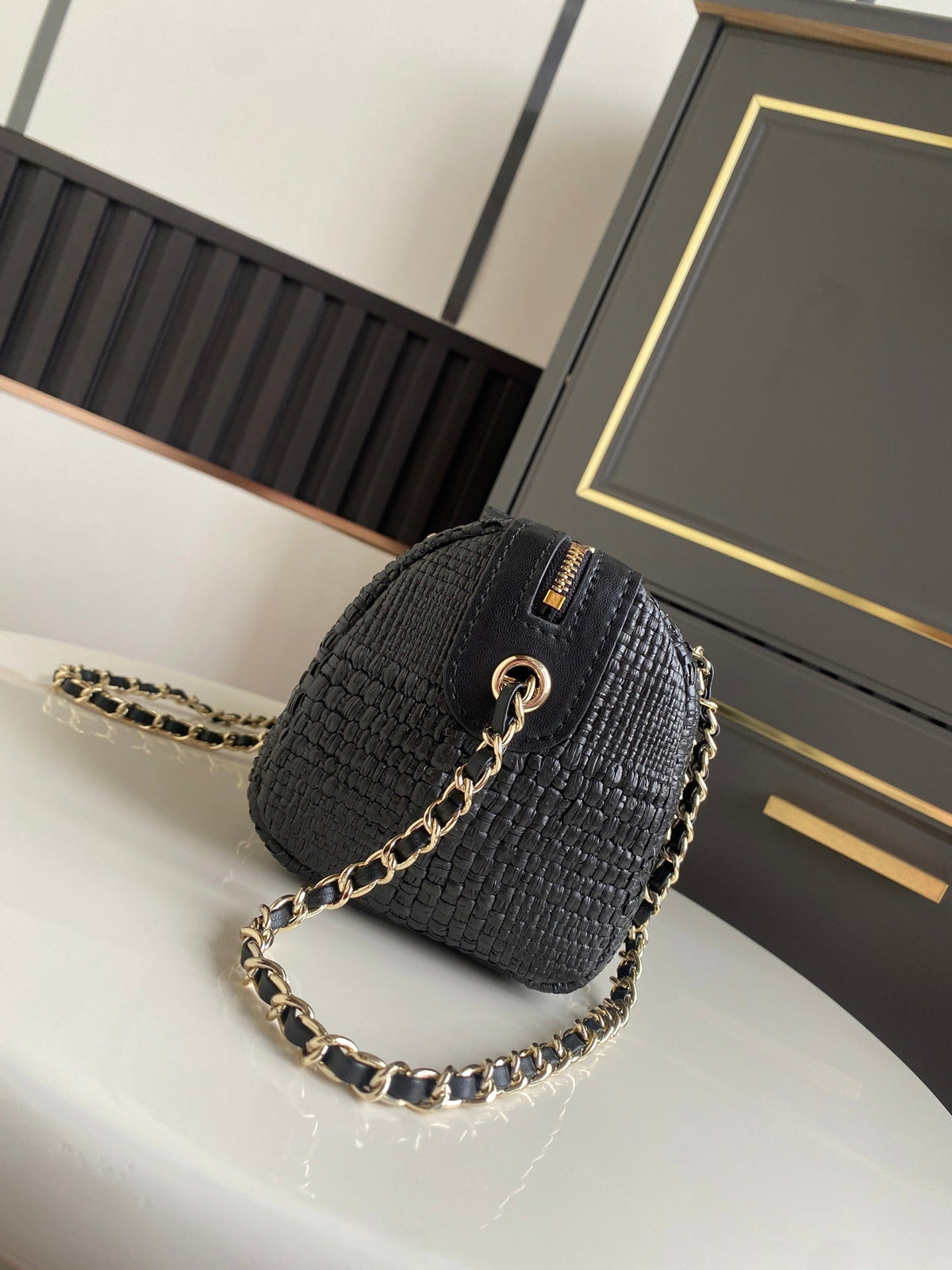 CC 26P AS4474 Mini Bowling Bag 18.5cm Black Woven