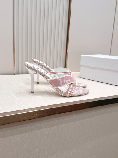 Dior 2026 Monogram Sandal 85mm Canvas Leather 844325