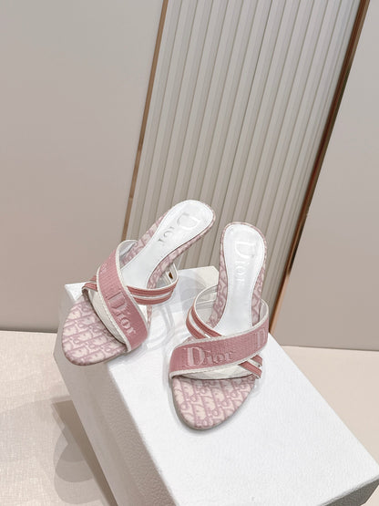 Dior 2026 Monogram Sandal 85mm Canvas Leather 844325